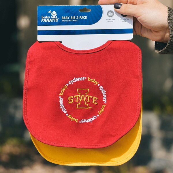 I-State Cyclones Baby Bib 2-Pack
